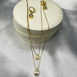 Conjunto gota argola