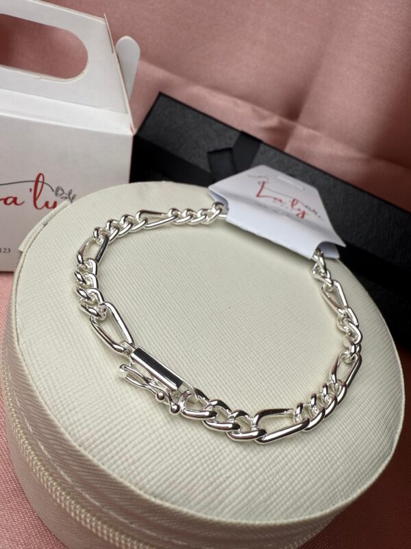 Pulseira Fígaro Prata