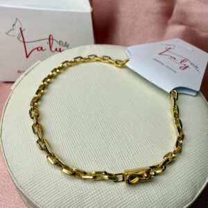 Pulseira Cadeado com Fecho Canhão