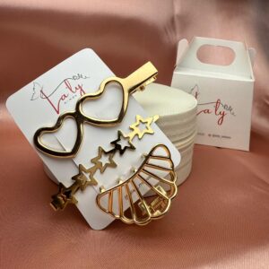 Trio de Presilhas Dourado